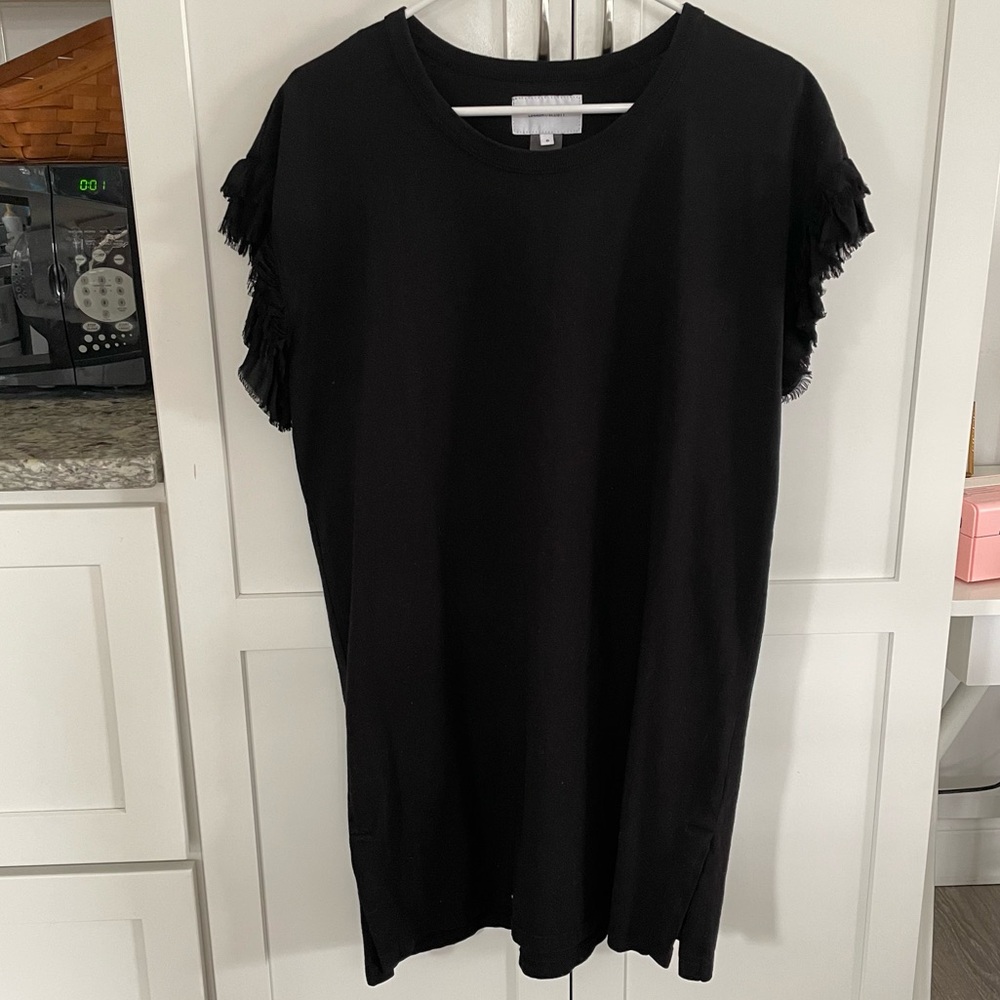 Current/Elliott The Recrafted Ruffle Dress - Picture 4 of 7